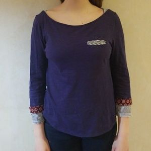 Anthropologie Little Yellow Button shirt